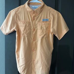 Columbia Peach Button-Up Shirt